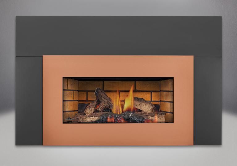 Façade Nikel Brossé fireplace